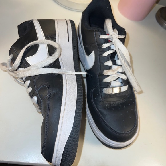 Nike Air Force 1 Size 7 314192-094 Black/White Red Tag - Picture 9 of 10